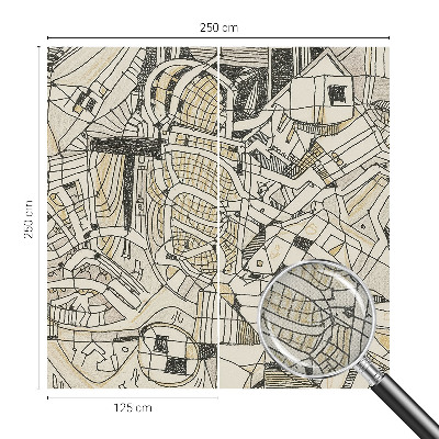 Öntapadós fotótapéta hálószobába Geometriai absztrakció