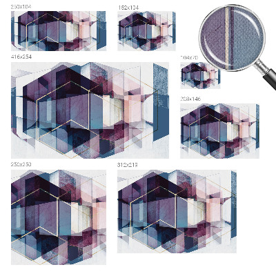 Különleges fotótapéta Geometriai kockák