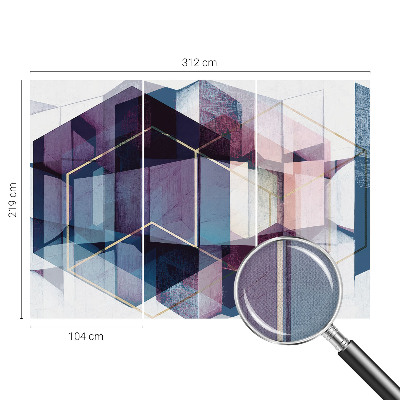 Különleges fotótapéta Geometriai kockák