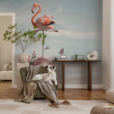 Fotótapéta gyerekszobába Elegáns flamingó