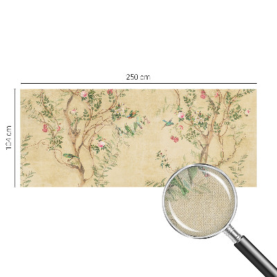 Hálószoba fotótapéta Virágos díszítések