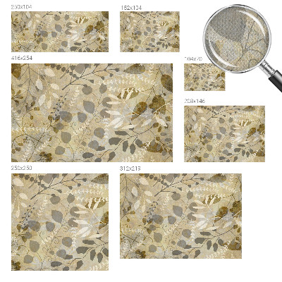 Öntapadós fotótapéta hálószobába Gally levelek