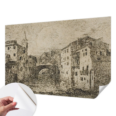 Öntapadós fotótapéta hálószobába Városi panoráma