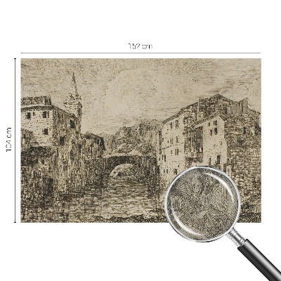 Öntapadós fotótapéta hálószobába Városi panoráma