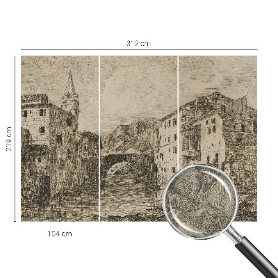 Öntapadós fotótapéta hálószobába Városi panoráma