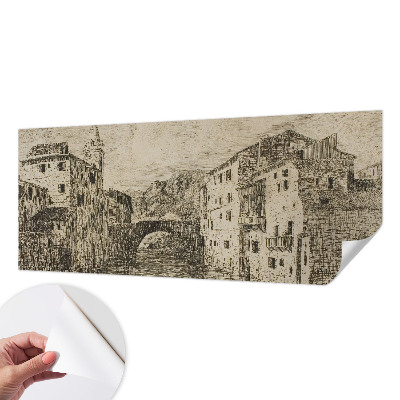Öntapadós fotótapéta hálószobába Városi panoráma