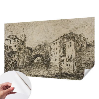 Öntapadós fotótapéta hálószobába Városi panoráma