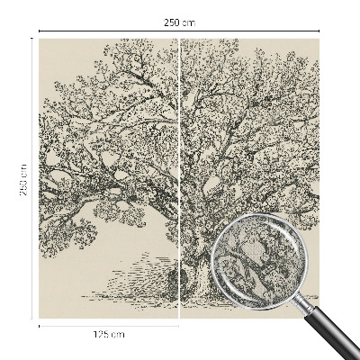 Gyerekszoba fotótapéta Fa illusztráció