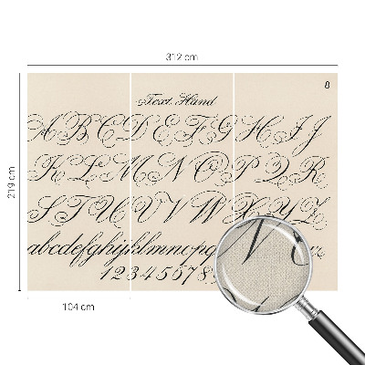 Gyerek fotótapéta Kalligrafikus írás