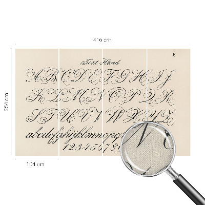Gyerek fotótapéta Kalligrafikus írás