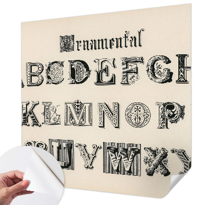Fotótapéta lányoknak Dekoratív betűk