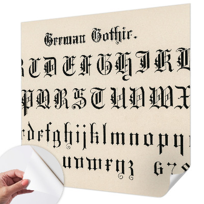 Modern tapéta Gótikus betűk