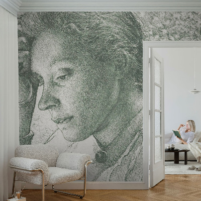 Öntapadós poszter tapéta Fényvisszaverő nő