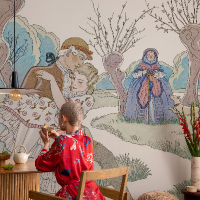 Hálószoba fotótapéta Romantikus jelenet