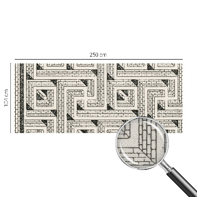 Fotótapéta 3D Tégla labirintus