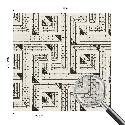 Fotótapéta 3D Tégla labirintus
