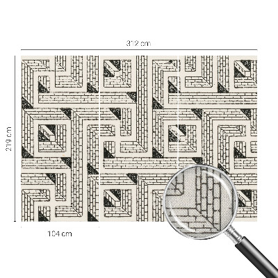 Fotótapéta 3D Tégla labirintus