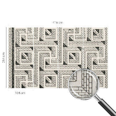 Fotótapéta 3D Tégla labirintus