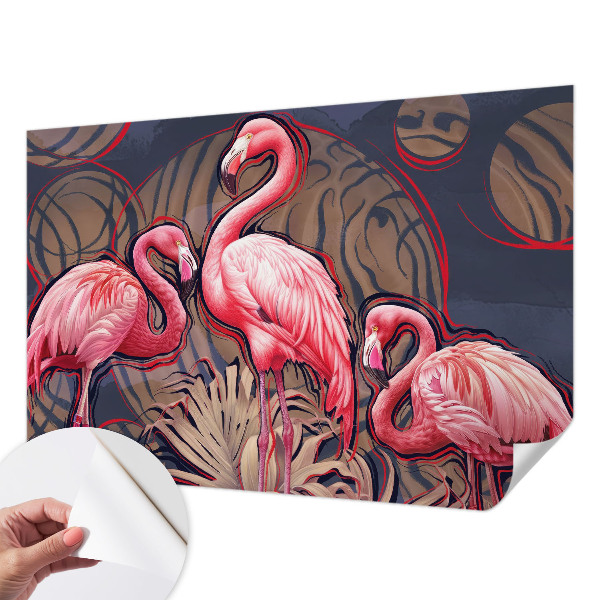 Fotótapéta gyerek Rózsaszín flamingók