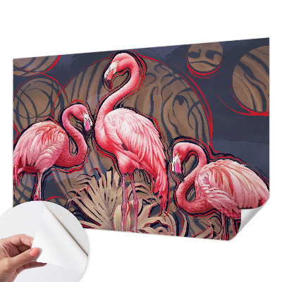 Fotótapéta gyerek Rózsaszín flamingók