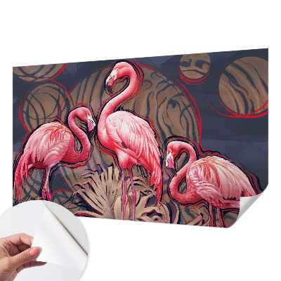 Fotótapéta gyerek Rózsaszín flamingók