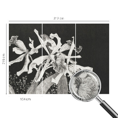 Fotótapéta 3D Orchidea illusztráció