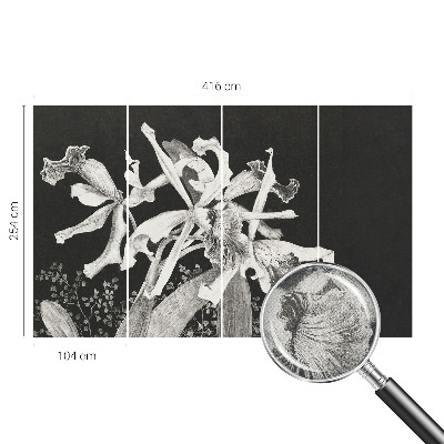 Fotótapéta 3D Orchidea illusztráció