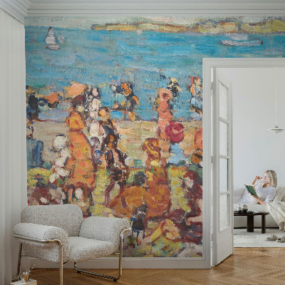 Öntapadós fotótapéta nappaliba Strand jelenet