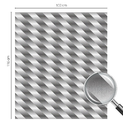 Öntapadós ablakfólia ólomüveg mintával Geometrikus csíkok