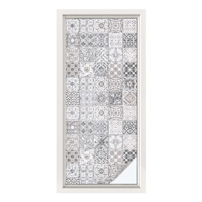 Öntapadós üvegfólia vitrázs mintával Csempézett minták