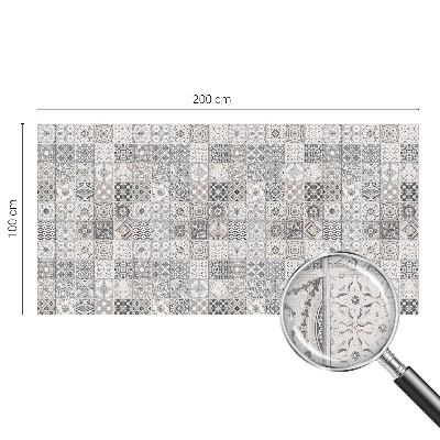 Öntapadós üvegfólia vitrázs mintával Csempézett minták