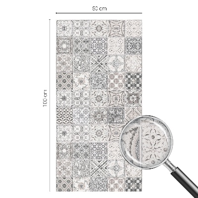 Öntapadós üvegfólia vitrázs mintával Csempézett minták