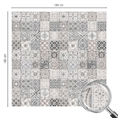 Öntapadós üvegfólia vitrázs mintával Csempézett minták