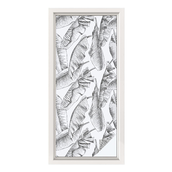 Színes mintás ablakfólia Trópusi levelek