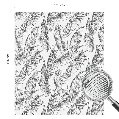 Színes mintás ablakfólia Trópusi levelek