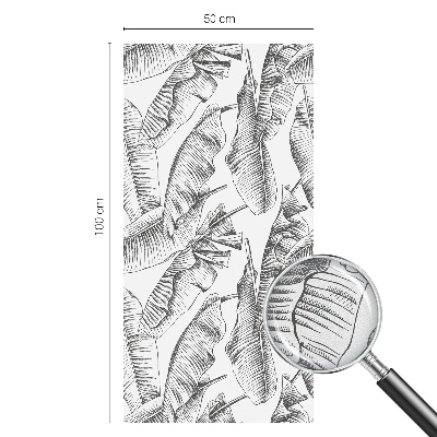 Színes mintás ablakfólia Trópusi levelek