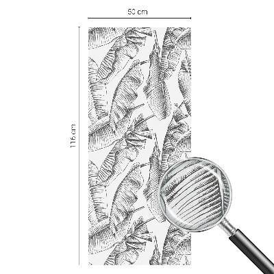 Színes mintás ablakfólia Trópusi levelek
