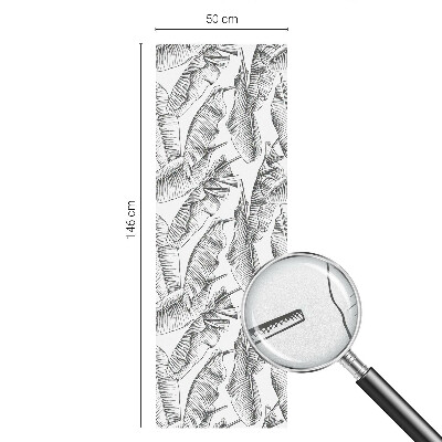 Színes mintás ablakfólia Trópusi levelek