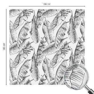 Színes mintás ablakfólia Trópusi levelek