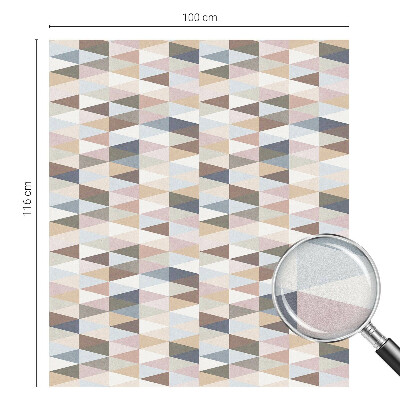 Öntapadós ablakfólia ólomüveg mintával Pasztell szimmetria