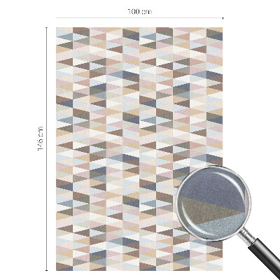 Öntapadós ablakfólia ólomüveg mintával Pasztell szimmetria