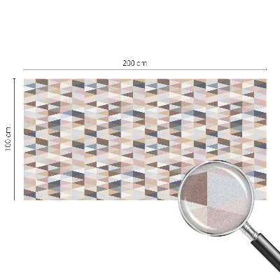 Öntapadós ablakfólia ólomüveg mintával Pasztell szimmetria