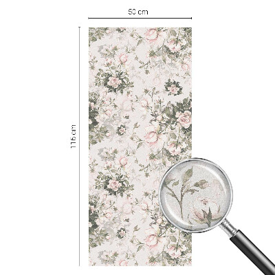 Dekoratív üvegfólia ablakra Virágos szépség