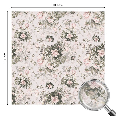 Dekoratív üvegfólia ablakra Virágos szépség