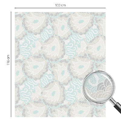 Öntapadós ablakfólia ólomüveg mintával Finom tollak