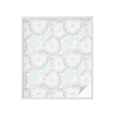 Öntapadós ablakfólia ólomüveg mintával Finom tollak