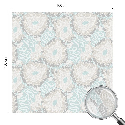 Öntapadós ablakfólia ólomüveg mintával Finom tollak