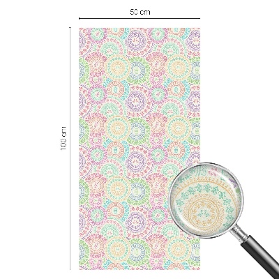 Dekoratív üvegfólia ablakra Színes mandalák