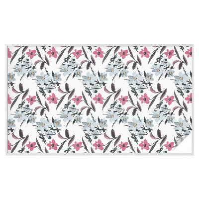 Öntapadós üvegfólia vitrázs mintával Virágminta