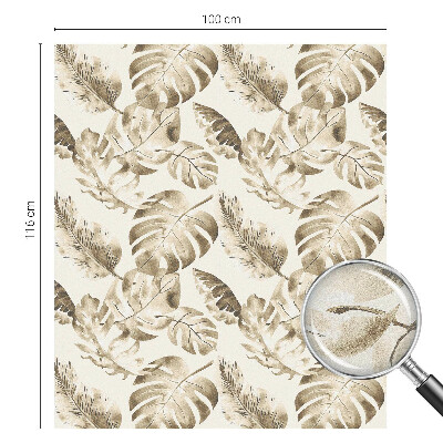 Öntapadós ablakfólia ólomüveg mintával Trópusi növények